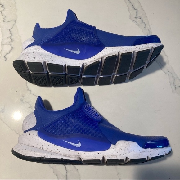 NIKE Sz 8 Sock Dart Sneakers Electric Blue Pull On Sneakers  NWOT - Picture 7 of 13